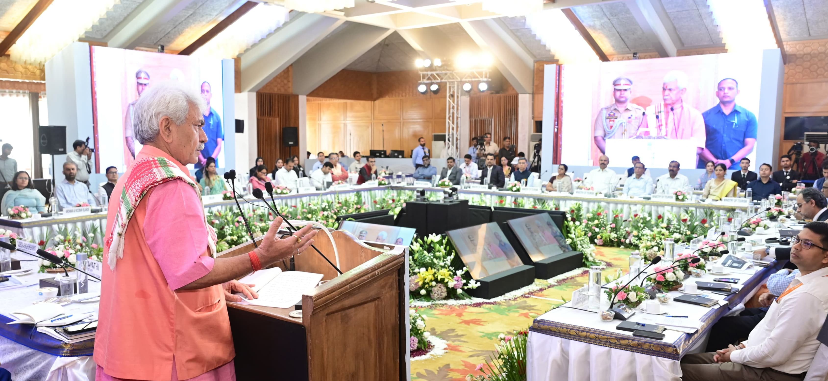 'Lieutenant Governor addresses Tourism Secretaries’ meet of UTs at Srinagar'
